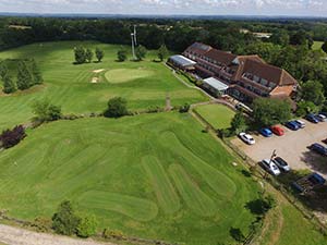 view from the hotel at twilight